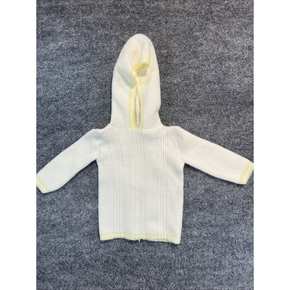 VTG 70s/80s Sears Winnie the Pooh Knit Hooded Sweater Jacket Infant L (18-24M)